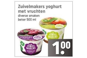 zuivelmakers yoghurt met vruchten