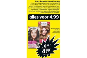 poly palette haarkleuring