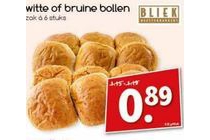 witte of bruine bollen