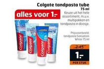 colgate tandpasta tube