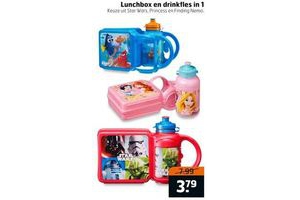 lunchbox en drinkfles in 1