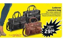 lederen westernbag