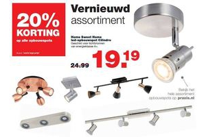 home sweet home led opbouwspot cilindro