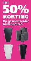 50 korting op geselecteerde buitenpotten