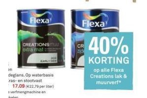 flexa creations lak en muurverf