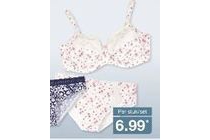 lingerie met zomerprint