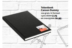 tekenboek canson dummy