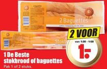 1 de beste stokbrood of baguettes