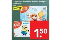zaga zoe frozen of minions koekjes