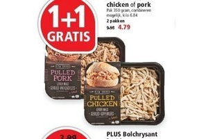 pulled beef chicken of pork