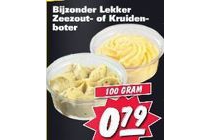 bijzonder lekker zeezout of kruidenboter