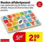 houten alfabetpuzzel