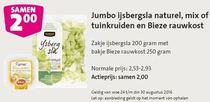 jumbo ijsbergsla naturel mix of tuinkruiden en bieze rauwkost