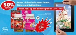 het hele assortiment disney multivitaminen