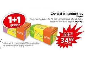 zwitsal billendoekjes 12 pak