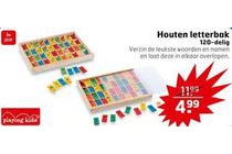 houten letterbak 120 delig