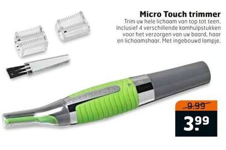 micro touch trimmer