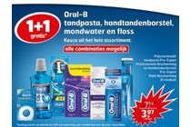 oral b tandpasta handtandenborstel mondwater en floss