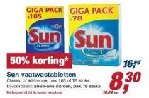 sun vaatwastabletten