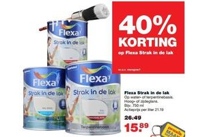 flexa strak in de lak