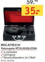 platenspeler rtt20 revolution