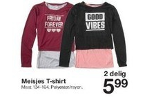 meisjes t shirt