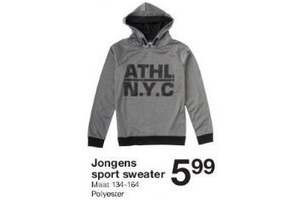 jongens sport sweater