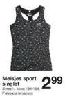 meisjes sport singlet