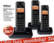 telefoon triple set dect