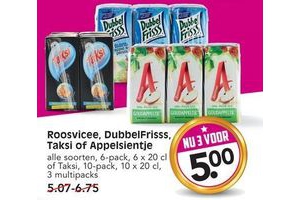 roosvicee dubbelfrisss taksi of appelsientje