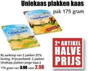 uniekaas plakken kaas
