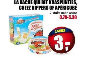 la vache qui rit kaaspuntjes cheez dippers of apericube