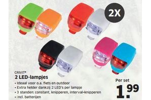 2 led lampjes