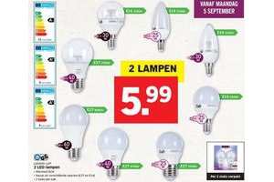 2 lampen
