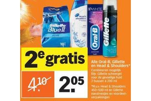 alle oral b gillette en head en shoulders