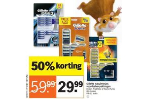 gillette navulmesjes voordeelverpakkingen