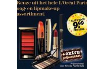 hele assortiment l oreal paris oog en lipmake up