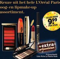 hele assortiment l oreal paris oog en lipmake up