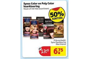 syoss en poly color haarkleuring
