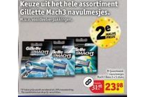 alle gillette mach3 navulmesjes