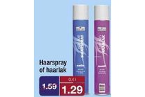 haarlak of haarspray