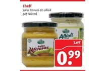 cheff salsa bravas en allioli