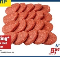 bbq vlees met actiesticker
