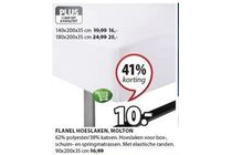 flanel hoeslaken molton