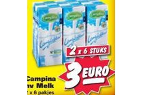 campina halfvolle melk pakjes