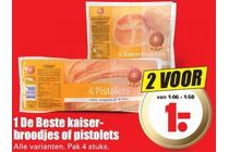 1 de beste kaiserbroodjes of pistolets