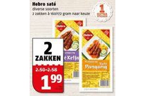 diverse soorten hebro sate