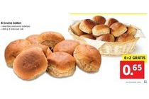 8 bruine bollen