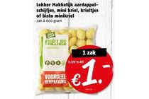 lekker makkelijk aardappelschijfjes mini kriel krieltjes of bistro minikriel