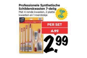 professionele synthetische schilderskwasten 7 delig